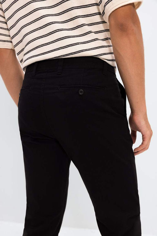 Прямые брюки-чинос из парусины - Defacto фото 7