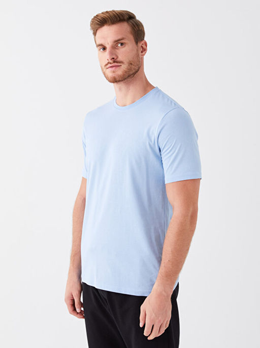 Bisiklet Yaka Penye Erkek Ti??rt