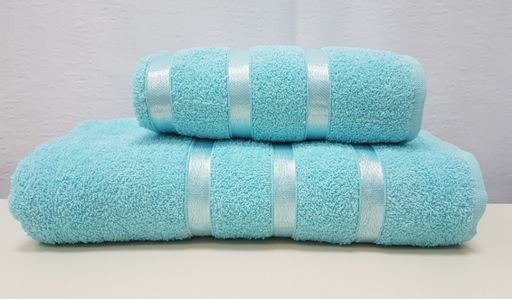 Комплект полотенец (подарочная упаковка) Gulcan SWAN 2 шт. (50x90, 70x140) БИРЮЗОВЫЙ