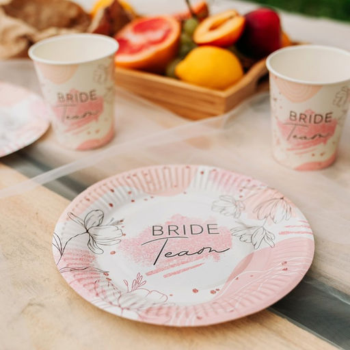 Тарелка одноразовая бумажная «На девичник», набор 6 шт., 18 см