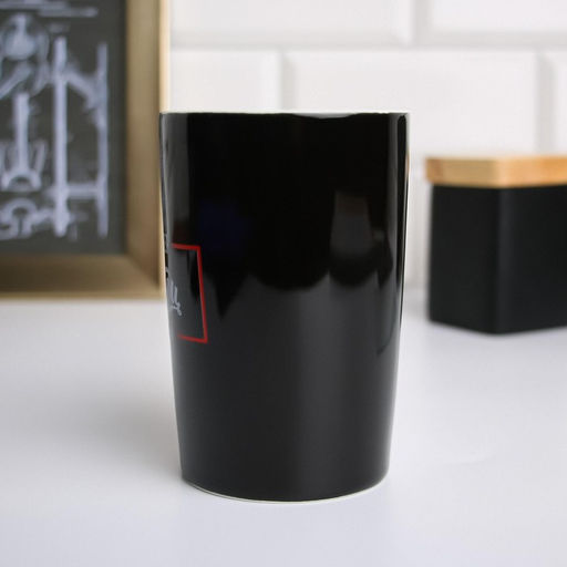 Кружка с ложкой и крышкой Отец пример во всём, 400 мл