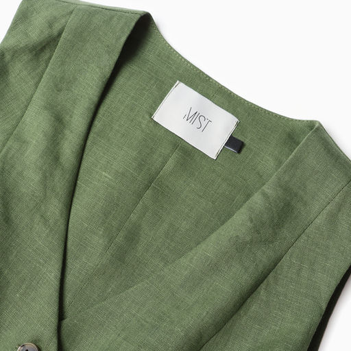 Жилет женский MIST Linen, размер 46, зелёный