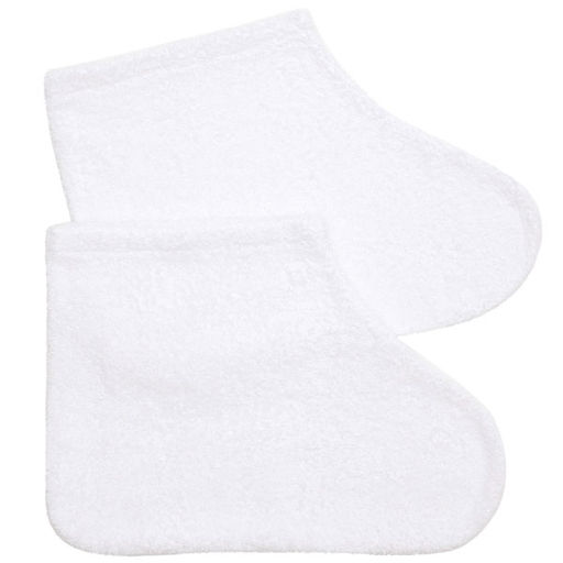 Носки для парафинотерапии махровые белые/бежевые ***