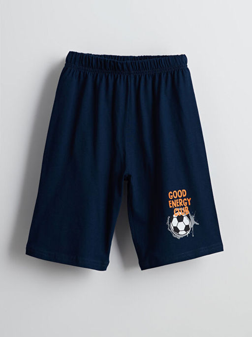 Beli Lastikli Erkek ?ocuk Pijama ?ort 2li