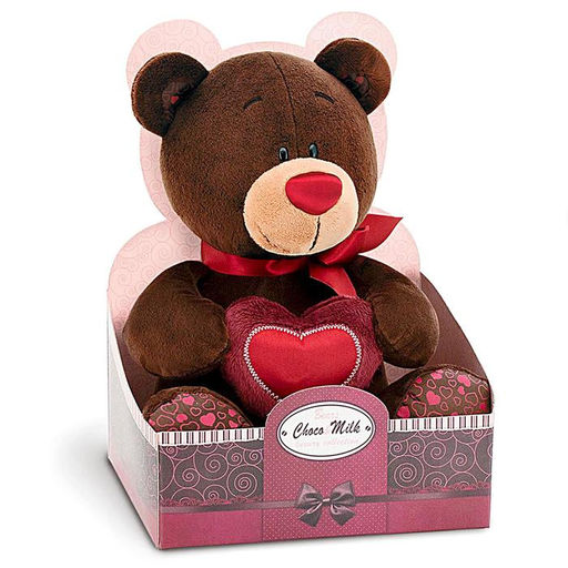 Мягкая игрушка «Медведь Choco с сердцем», 20 см