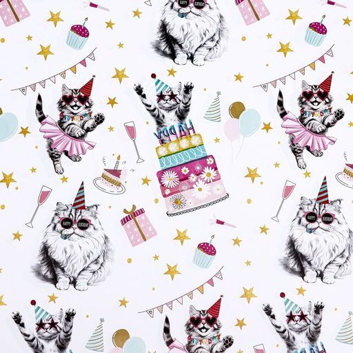 Цена за 10 шт. Бумага упаковочная глянцевая «Танцевальные поздравления», 50×70 см