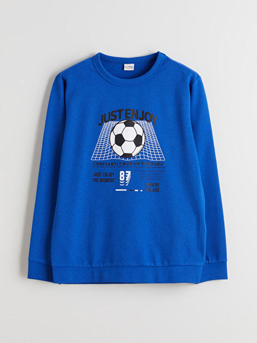 Bisiklet Yaka Erkek ?ocuk Sweatshirt