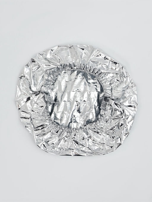 Цена за 2 шт. Пакеты - крышки на тарелку для свежести и тепла еды, на резинке, фольга, набор 10 шт., d до 36 см, серебристые