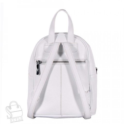 Рюкзак женский кожаный 99470 white Velina Fabbiano-Safenta/30  в Новосибирске