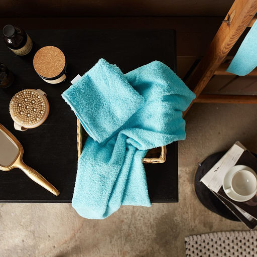 Полотенце махровое Экономь и Я 30*60 см, цв. голубой, 100% хлопок, 320 гр/м2  фото 9