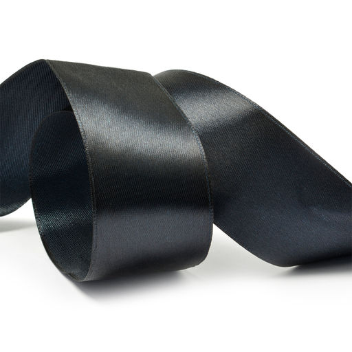 Лента атласная 38мм цв.3173 черный IDEAL уп.27,4 м картон