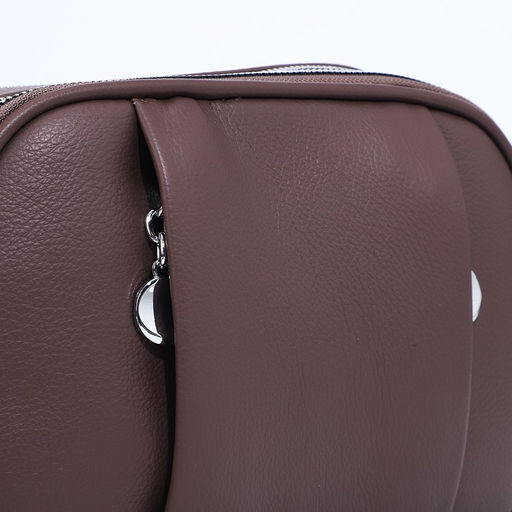 Сумка кросс-боди на молниях, наружный карман, цвет коричневый - Simaland фото 4