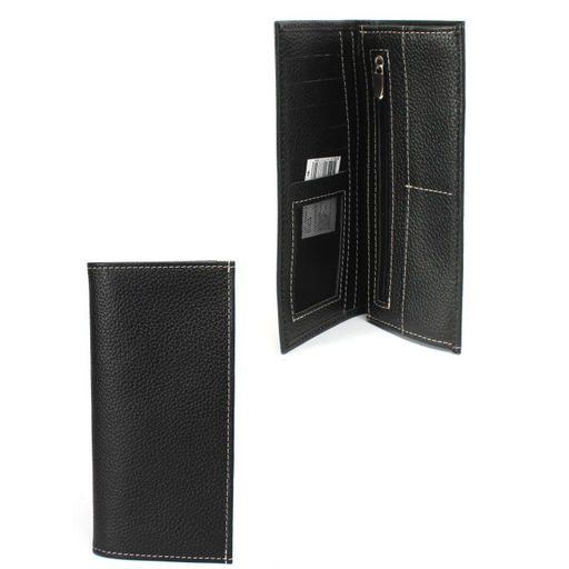 Портмоне мужское Croco-ПР-965 натуральная кожа 3 отд, 10 карм, черный флотер (40) 259970