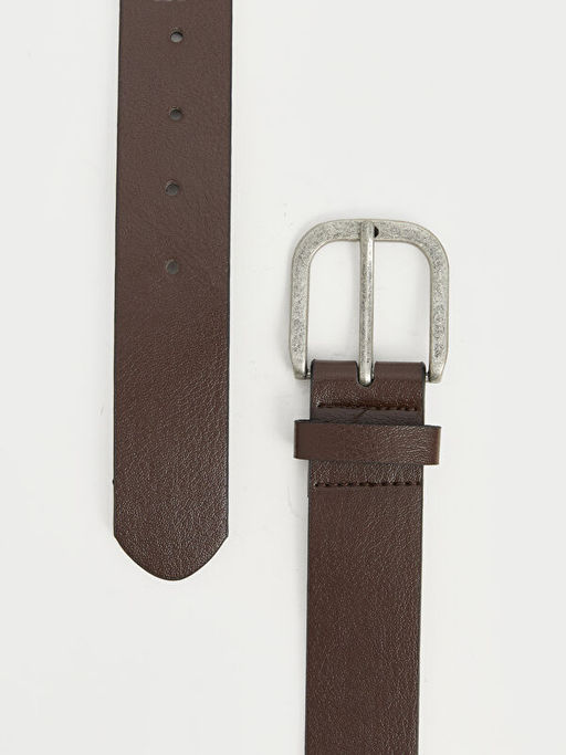 Deri G?r?n?ml? Erkek Kemer - Waikiki фото 3