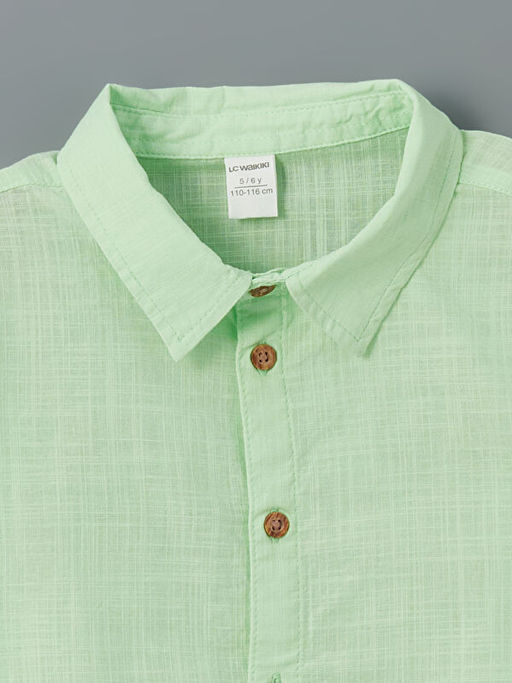 K?sa Kollu Basic Erkek Bebek G?mlek ve ?ort 2li Tak?m