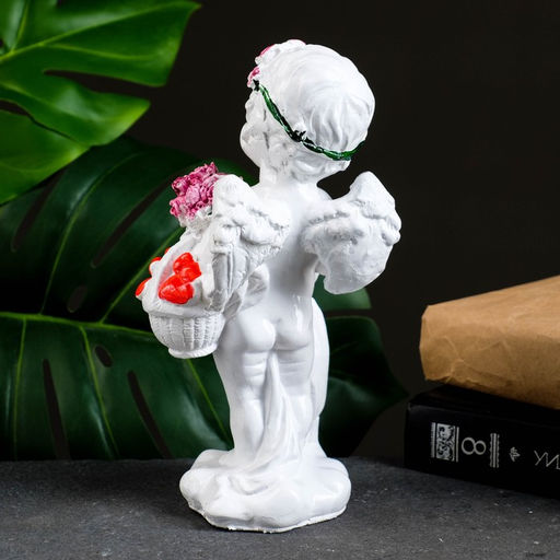 Фигура гипс Ангел с зонтиком, 22?10 см