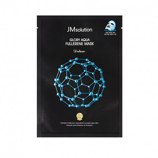 JMSOLUTION Маска антиоксидантная с фуллереном и пептидами Glory Aqua Fullerene Mask Deluxe(35 мл)  фото 2
