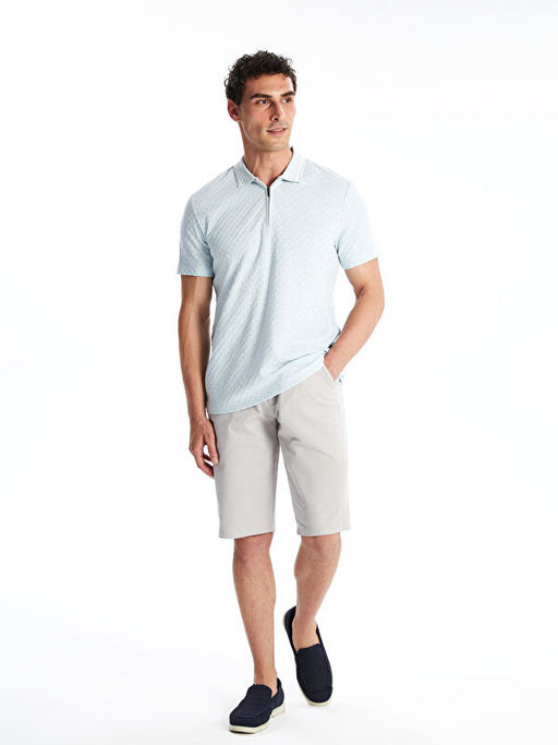 Polo Yaka Merserize G?r?n?ml? Erkek Ti??rt