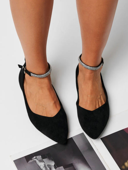 Балетки жен., черный, рем, э/з - SOFIT фото 2