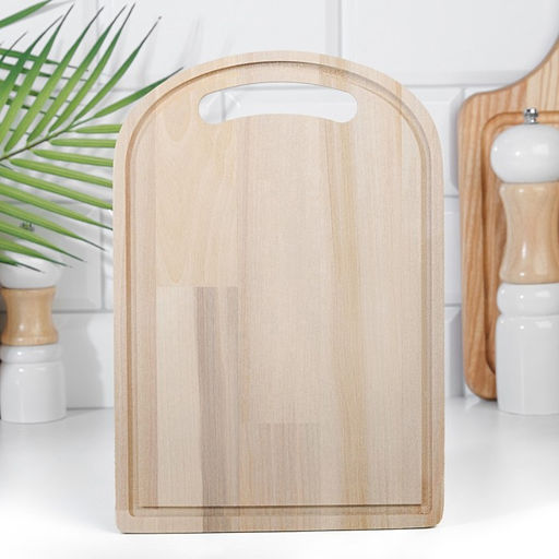 Доска разделочная из массива березы, 26х18х0,8 см