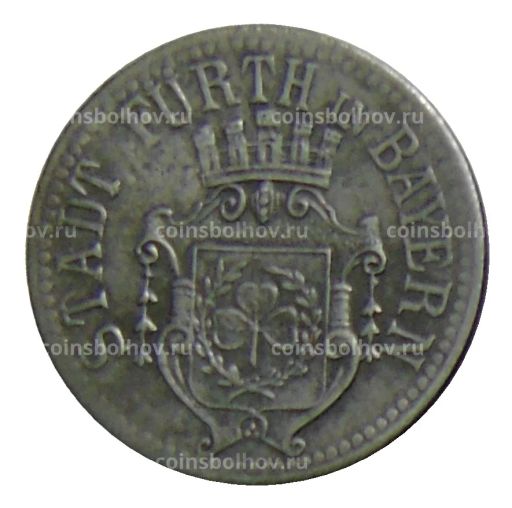 10 пфеннигов 1917 года Германия Нотгельд Фюрт