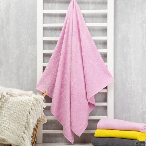 Полотенце махровое «Экономь и Я», 70×130 см, хлопок 100%, розовое