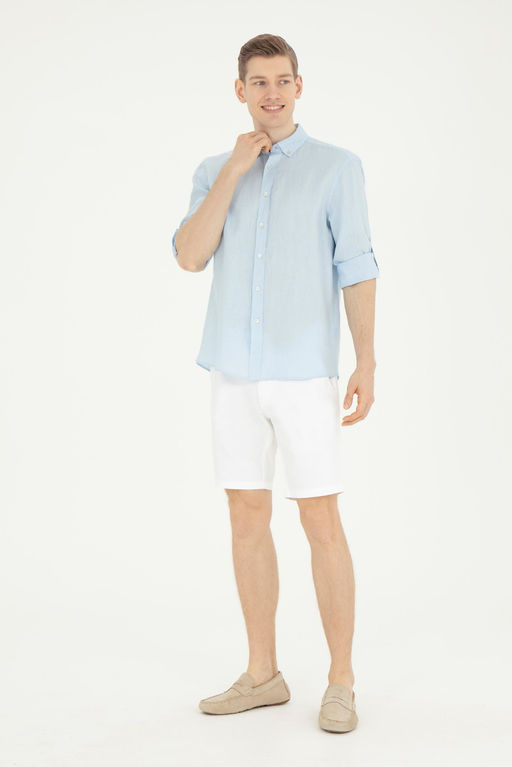 Мужские белые тканые шорты Неожиданная скидка в корзине