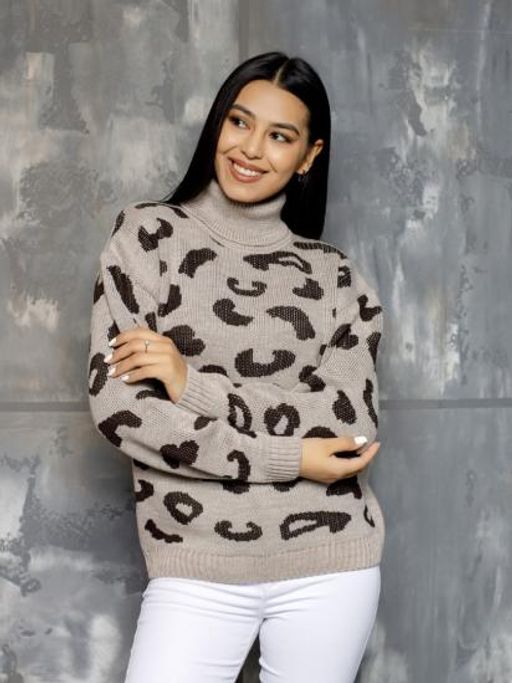 Водолазка Леопард с шерстью 20% - Esenia фото 2