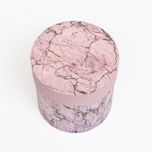 Набор круглых коробок 5в1 Мрамор, 25 25 15 15 см - Simaland фото 4