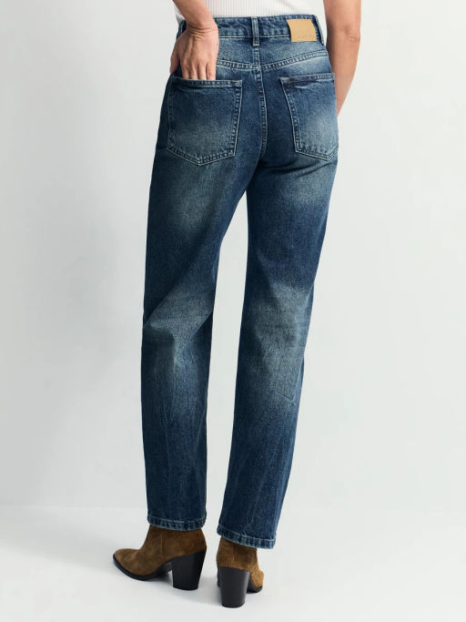 Джинсы straight с высокой посадкой регулярной длины / Zarina