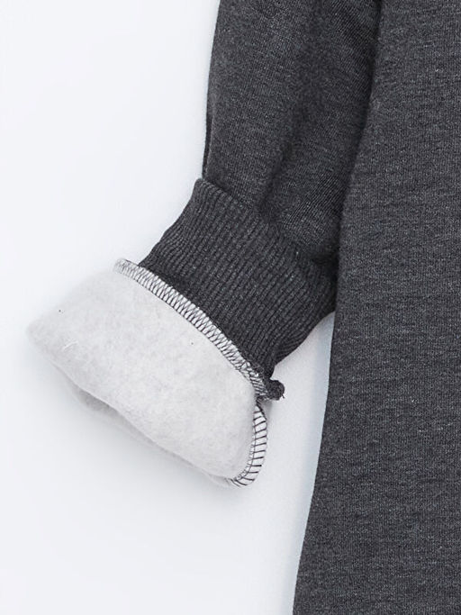 Kap??onlu K?z ?ocuk Kal?n Sweatshirt