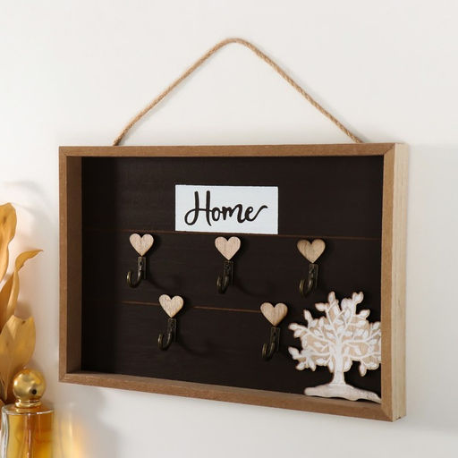 Настенные крючки декоративные Дерево. Сердечки, дерево, 2.7?30?20 см