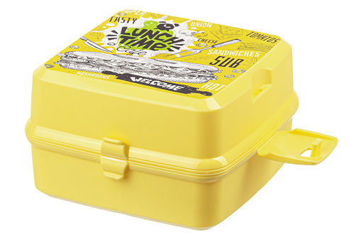 Ланч-бокс 1,2 л 15*15*9 см Бенто SUB + вилка и ложка (модель 487) - Elan gallery фото 3