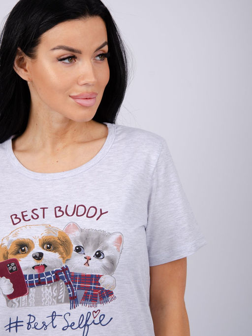 Пижама "Селфи" шорты, трикотаж