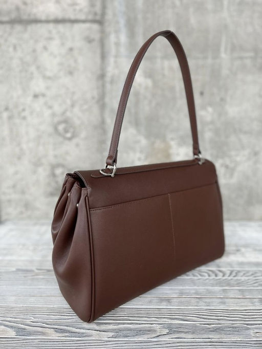 Женская кожаная сумка-портфель 8399-3 Кофе - Sergio valentini фото 3