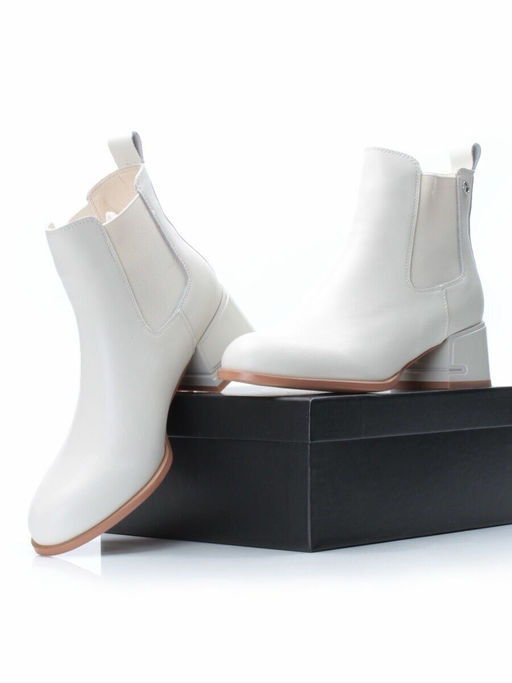 01-PCT163-2 Ботинки Челси демисезонные женские (натуральная кожа, байка) - Фабричный китай фото 17