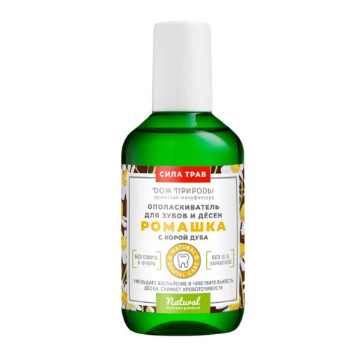 Ополаскиватель для зубов и десен Ромашка с корой дуба, 300мл