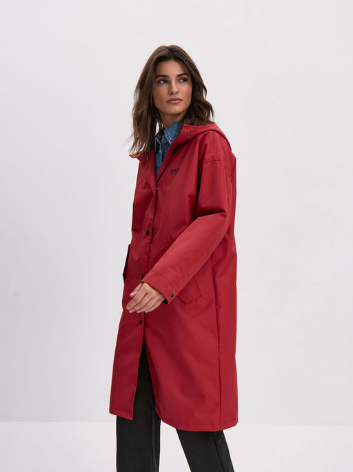 Плащ женский OVERSIZE 22271-389 кирпичный