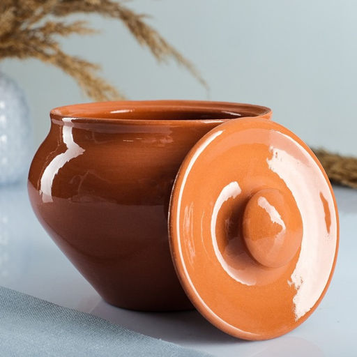 Горшок для запекания Вятская керамика, 900 мл, терракотовый