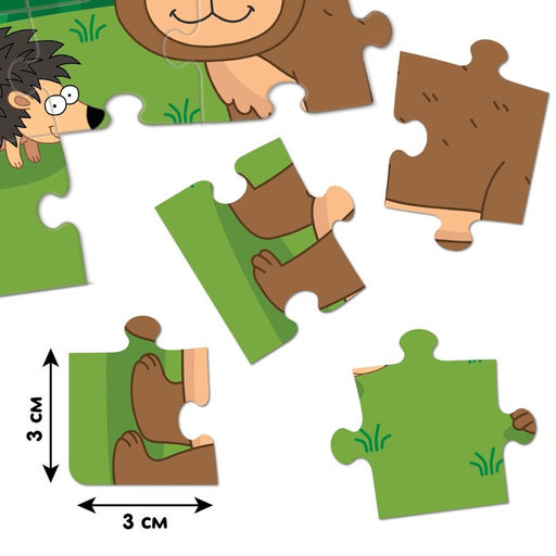 Пазл В лесу, Синий трактор, 24 элемента  фото 3