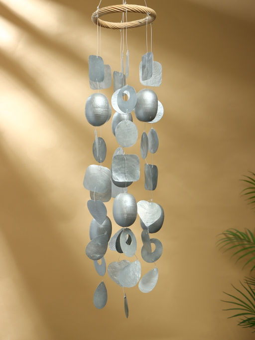 Музыка ветра «Гравитация», 14×14×90 см, дерево, ракушка