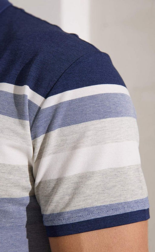 Футболка-поло F211-07-564b blue - Fine joyce фото 5