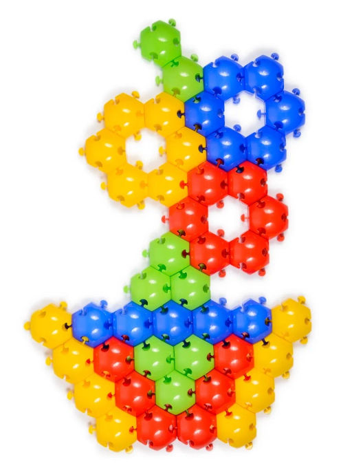 Мозаика напольная 50 крупных деталей. в пакете - Green Plast фото 4