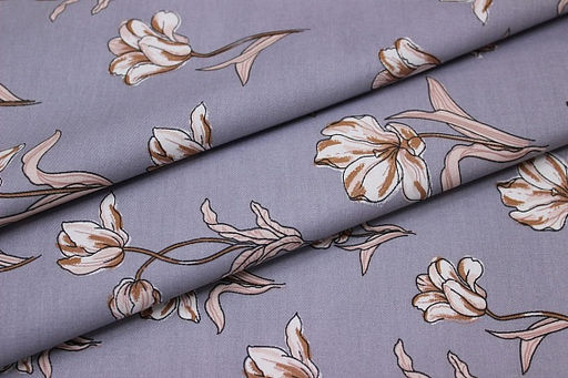 Сатин Калерия, ш.2.35м, хлопок-100%, 120гр/м.кв - Купава фото 4