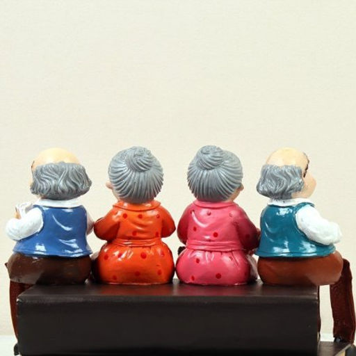 Цена за 4 шт. Фигурка Бабушка, Дедушка висячие ножки 25 см / YG759-AB /уп 4/96/микс - Галеонтрейд фото 9