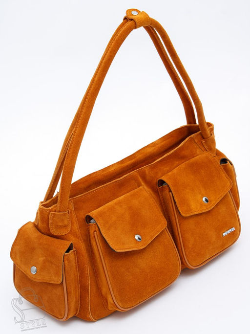 Сумка женская кожаная 91181MSS caramel Velina Fabbiano-Safenta