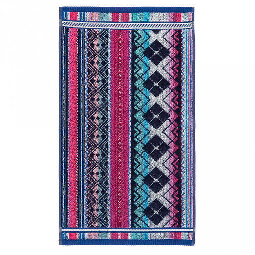 Полотенце кухонное махровое 30х60см, пестротканое, плотность 420гр/м2, хлопок 100%, "Ромбы" (Россия)