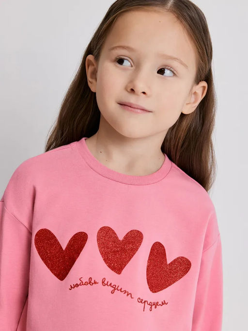 ACOOLA / Джемпер детский для девочек Salem пыльный розовый  фото 4