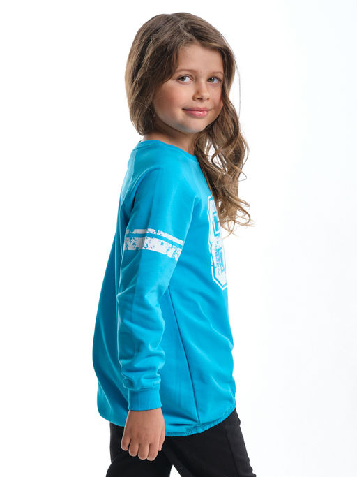 Толстовка для девочки UD 0565 бирюза - Mini maxi фото 6