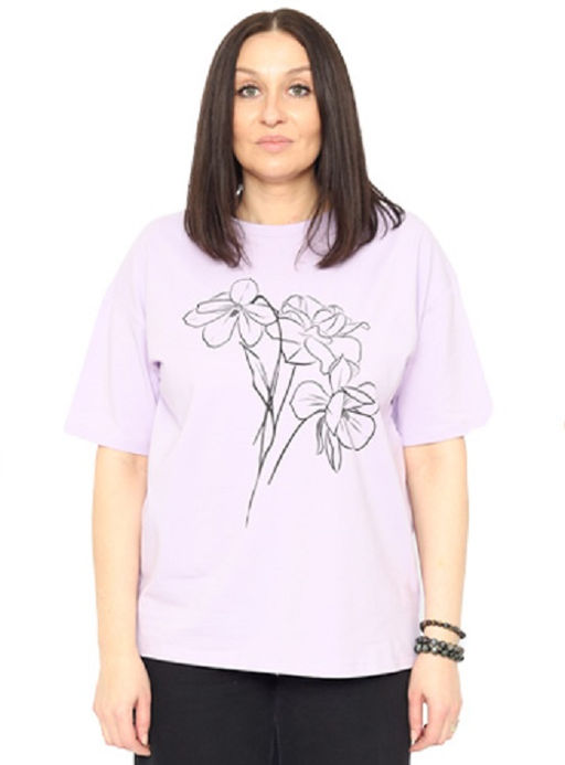 CRB wear/CSLW 60358-43 Футболка женская,голубой/Ex.Cherubino  фото 7